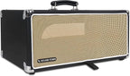 Sound Town Vintage 4U Amp Rack Case, 12.5" Depth with Rubber Feet, Dust Cover, Kickstand, Black (STVRC-4BK)