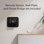 Lux TQX Smart Thermostat for Home, Programmable WiFi with Matter Protocol, Occupancy Sensing, Includes 1 Remote Sensor - Works with Apple Home, Alexa, Google Home - C-Wire Included