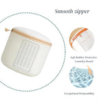 Bra Washing Bag with Anti-Deformation Structure and Fixed Hand-Wash Board,Bra Bag for Washing Machine,Laundry Bag for Delicates (White)
