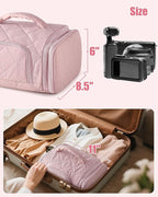 Cable Organizer Bag, Travel Cord & Charger Organizer Pouch for Tech Accessories & Electronics, Home Storage, Pink