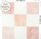 SMART TILES Peel and Stick Backsplash - 5 Sheets of 7,75'' x 7,75'' - 3D Adhesive Peel and Stick Tile Backsplash for Kitchen, Bathroom, Wall Tile, Checkered