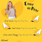 EZSound Multiplay Push Button Recordable Sound Chip | Plays Multiple Recordings | Recordable Sound Module | Push Button Control | Card Sound Recorder | Card Voice Recorder | Custom Button Record