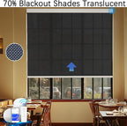 COOLWINDS Motorized Blinds with Remote Cordless Automatic Motorized Shades Custom Blinds for Windows Smart Curtains Compatible with Alexa Google Home(Custom)