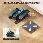 Dripex Under Desk Elliptical Machine, Electric Leg Exerciser While Sitting for Seniors, Portable Seated Pedal Exerciser with 12 Level Speeds, Remote Control, 6 Auto preset Programs
