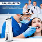 KAMEX Cordless Water Dental Flosser for Teeth Cleaning: Portable Oral Irrigator with 300ML Tank, 4 Cleaning Modes, Rechargeable IPX7 Waterproof Travel Water Flosser for Sensitive Gums, Braces