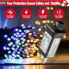 4.5V 1A LED Controller Model JT-EL/FC045V1000-C Class 2 Power Supply Replacement with 8 Lighting Modes and Memory for Christmas Light, LED String Light
