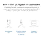 Google Nest Thermostat - Smart Thermostat for Home - Programmable Wifi Thermostat - Fog