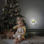 YESPOAK Night Light,Retro Abstract Daisy Night Lights Plug Into Wall Dusk to Dawn Sensor for Bedroom,Bathroom and Living Room for Women/Girls Gift