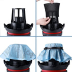 Shop-Vac 90107 Paper Disc Filter and 90585 Foam Sleeve Filter, for Most Shop-Vac Wet/Dry Vacuum Cleaners 5 Gallon and Above, Replacement Parts #9010700, 9013700,9058500, 6 Pack