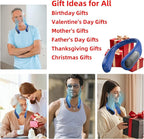 Portable Neck Fan,Personal Wearable Bladeless Fan,LED Display,4-Speeds,6000mAh USB Rechargeable,360° Strong Cooling Wind,Hands Free,White Elephant Gift,Christmas Gifts for Men Women Dad Mom (Navy)
