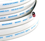 GS Power 100 Ft Duplex Marine Wire, 14 Gauge Wire, Oxygen-Free Tinned Copper 14 AWG Electrical Boat Wiring, Sheathed Copper Marine Grade Electrical Cable for Boat Automotive RV Camper Trailer