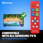 Samsung Replacement TV Remote Compatible with Samsung TV's ONLY (Red) Big Button TV Remote Control, Simplified and Easy to Use (2xAAA Batteries not Included)