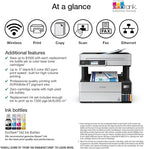 Epson EcoTank Pro ET-5170 Wireless Color All-in-One Supertank Printer with Scanner, Copier, Fax Plus Auto Document Feeder White Large