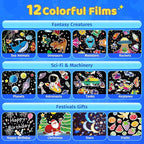 Dinosaur Toys for Kids 3-5 | 15 Sleeping Sounds+12HD Films+7 Colors+360°Rotating | Easter Dinosaur Egg Light Dinosaurs Primal Hatch Boy Toys for Boys Star Projector Sound Machine Egg Light for Nursery