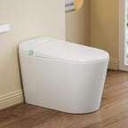 Eridanus Smart Toilet with Bidet Built in, One Piece Bidet Toilet for Bathrooms, Auto Open/Close with Digital Display, Foot Sensor Flush, Warm Water Wash & Dryer, Elongated Heated Seat, White