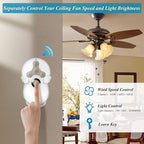 Universal Hunter Ceiling Fan Remote Control Kit, Smart Wi-Fi Control Kit for Hunter Harbor Breeze Hampton Bay, Compatible with Alexa, Google Assistant and Smart Life App, 3-Speed, Light Dimmer