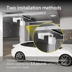 Garage Door Bracket for SimpliSafe Alarm Contact Sensor | Secure Mount with Quick-Snap Clip & Screws | Easy Install Accessory (Sensor Not Included)