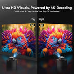 【1200 ANSI/4K Supported/Netflix Licensed】Smart Projector with WiFi and Bluetooth, Movie Home Theater with AI Auto Focs& Keystone, Video Projector with Dolby, 400'' Display for Indoor/Outdoor Proyector