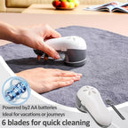 Ferrochef 10 Pack Fabric Shaver and Lint Remover,Sweater Defuzzer with 20 Replaceable Blades,Fuzz Remover Furniture Sweater Shavers to Remove Pilling, Battery Operated, Gray