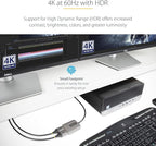StarTech.com 2-Port DisplayPort 1.4 Splitter, DP to 2x DP Multi-Monitor Adapter, Dual 5K 60Hz MST Hub, Windows Only (no support for macOS/ChromeOS/Linux)