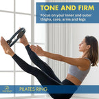 ProBody Pilates Fitness Circle – 14 Inch Pilates Ring for Focusing on Toning Inner Thighs, Arms, and Core