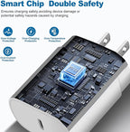 Super Fast Chargers for Samsung S25 Ultra,25W Type C Charger Fast Charging 2Pack USB C Charger Block and 10FT USB to USB C Cable Cord for Samsung Galaxy S25 Ultra/S24/S23/S22/S21 Ultra/S20/Note 20