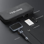 Teslong Two-Way Articulating Borescope, 5.5mm Slim Probe, 5.0'' Industrial Endoscope with Light, 5FT Flexible Snake Scope for Automotive, HVAC & Mechanics