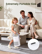 Air Purifer for Home, True HEPA Air Purifier for Bedroom, Air Cleaner for Pet Dander, Quiet Sleep Mode, Portable Air Purifier for Office, Odor, Dust, Smoke