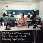 EPOS Impact 1061T ANC - Premium Open Office Headset with Hybrid Adaptive ANC, EPOS AI™ Microphone Technology, and Multipoint Connectivity