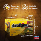 Duraflame 4.5 Pound 3 Hour Long Burn Time Indoor Outdoor Quick Light Fire Log for Camping, Firepits, Bonfires, and Fireplaces (18 Pack), Neutral