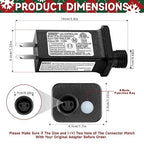30V 0.2A LED Controller Timer Model JT-EL/FC300V0200-C Class 2 Power Supply Replacement with 8 Lighting Modes, and Memory Function for Christmas Light, LED String Light
