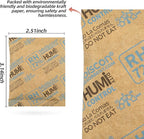 Wisesorb 72% Two-Way Humidity Control Packs- 8 Gram Moisture Absorbers for Herbs, Wood Humidifier Boxes - Natural Craft Paper Design, Individually Sealed Packets, Prevents Leaks [60 Pack]