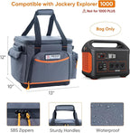FRECOLSH Travel Carrying Case Compatible with Jackery Explorer 1000, Portable Power Station Storage Case with Water- proof Bottom and Pocket for Jackery Accessories Solar Generator Storage Bag Only