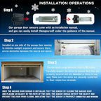 Garage Door Sensors, Replacement for Genie/Overhead Garage Door sensors, GSTB-R STB-BL Garage Sensor for Genie Garage Door Openers Manufactured After 1993. (Receiving&Sending)-Does Not Include Bracket
