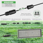 Junction Box Cable Connector Waterproof Cable Connector 2 Way with 3 Pin Electrical Junction Box Connectors 22-10 AWG 32A Ø4-9mm Wire (5 Pack)