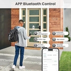 Keyless Entry Door Lock, Biquole Smart Lock with App Control, Fingerprint Door Lock, Electronic Keypad Deadbolt, Auto & One Touch Lock | Digital Smart Door Locks | Easy Installation | IP54 Waterproof