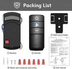 Universal Ceiling Fan Remote Control Kit,Hampton Bay Fan Remote Kit Replacement for Hunter,Harbor Breeze, Home Decorators,3-Speed, Light Dimming,Time Delay, KUJCE10320/TR222A,2AAZPHD3/HD3,98130,TX028C