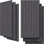 UMIACOUSTICS 6 Packs Acoustic Panel,47.2 x 23.6 Inches Decorative Sound Proof Panel for Office,Home Theater,Studio,Dark Oak