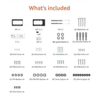 Amazon Basics Tilt TV Wall Mount with Horizontal Post Installation Leveling for 32 to 86 inch TVs, Black