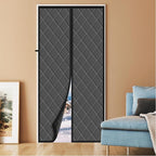 Magnetic Thermal Insulated Door Curtain, Fits Door Size 38" x 82",Durable Oxford Cloth&Thicken Polyester Fiber Fill, Efficient Temperature Control, Durable Construction, Soundproof and Windproof