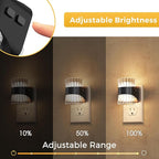 L LOHAS LED Night Light, Modern Night Lights Plug into Wall,2 Pack 3000K/4000k/5000K Adjustable Color Temperature Night Light,Dimmable Nightlights with Dusk to Dawn Sensor for Rooms Bathroom Hallway