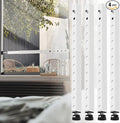 WooFog Window Security Bars Adjustable, Window Bars Security Inside Vertical, Heavy Window Ac Lock Bar with Rubber Feet for Up and Down Windows, 17-32 inch Double Hung Window Stopper -4 PCS Patented
