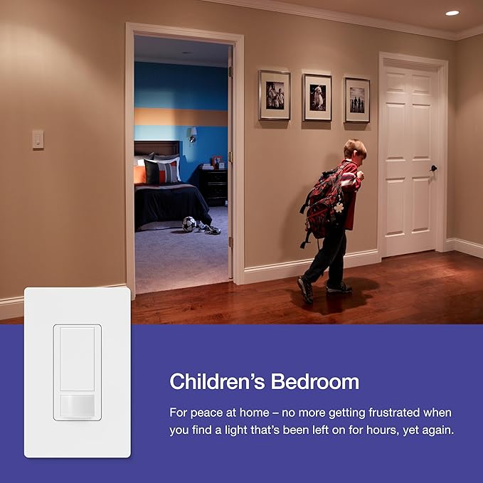 Lutron Maestro Motion Sensor Switch | 2 Amp, Single Pole | MS-OPS2-SW | Snow