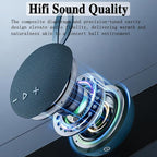 FIVERICH Magnetic Portable Bluetooth Speakers,IPX5 Shower Speaker Bluetooth Waterproof Extra Long Playtime,Support TF Card HiFi Sound Wireless Mini Speaker with BT 5.3 for Home, Beaches,Outdoor-Blue