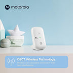 Motorola Nursery Baby Monitor, 1000ft Range PIP10 Audio Only, No WiFi Needed, Cry Detection, Alert Light, Portable Parent Unit for Easy Monitoring