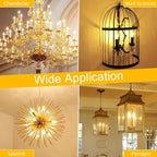 GvvooHome LED Candelabra Light Bulbs 40 watt Equivalent, Dimmable E12 LED Bulb, 2700K Soft White B10 Candle Bulb, Chandelier Light Bulbs, 90+CRI, 400LM, Clear Glass, 6 Pack