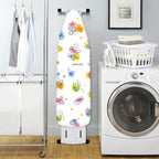 Extra Thick Ironing Board Cover and Pad, 15x54 Ironing Board Cover, Resist Scorching and Staining,Elastic Edges,Art of Life Iron Sew Laundry Watercolor