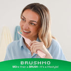 Brushmo Super Sonic Electric Toothbrush with 4 Replacement Heads - Rechargeable Electronic Tooth Brush for Adults with 5 Customizable Modes - IPX7 Waterproof & Long-Lasting Battery – Nova Pink