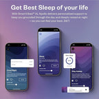 Apollo Neuro Wearable & 12-Month SmartVibes AI Membership – Sleep Aid & Stress Relief Device | Fall Asleep Faster, Sleep Longer & Deeper | Boost Focus, Relaxation & Calm (Rose)