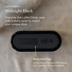 Loftie Alarm Clock with Sound Machine –Smart Alarm Clock w/Light, White Noise, Bluetooth Speaker, Night Light Sound Machine,100+ Sounds, Blackout Mode, No WiFi Mode, Optional Subscription-Midnight